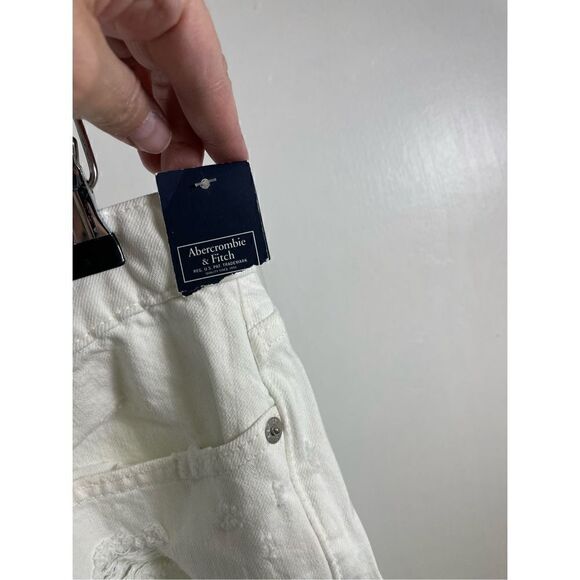 Abercrombie & Fitch NWT White Rustin Athletic Slim Stretch Size 32X32 - Picture 6 of 9